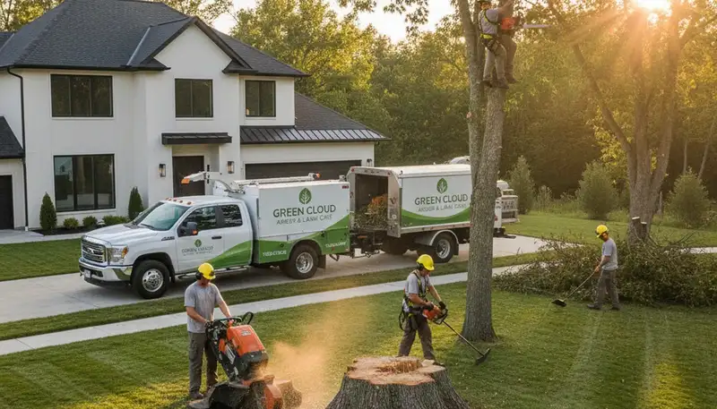 Professional lawn care and tree removal service in Burlington, NC by Chop Chop Tree experts
