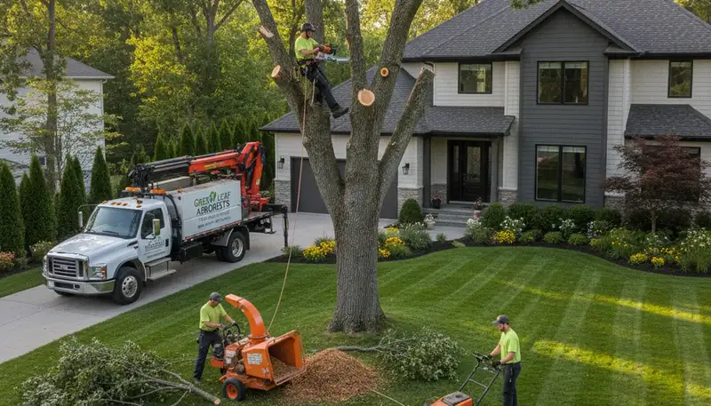 Professional lawn care and tree removal service in Burlington, NC by Chop Chop Tree experts