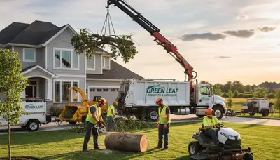 Professional lawn and tree removal service in Burlington, NC improving yard health and curb appeal