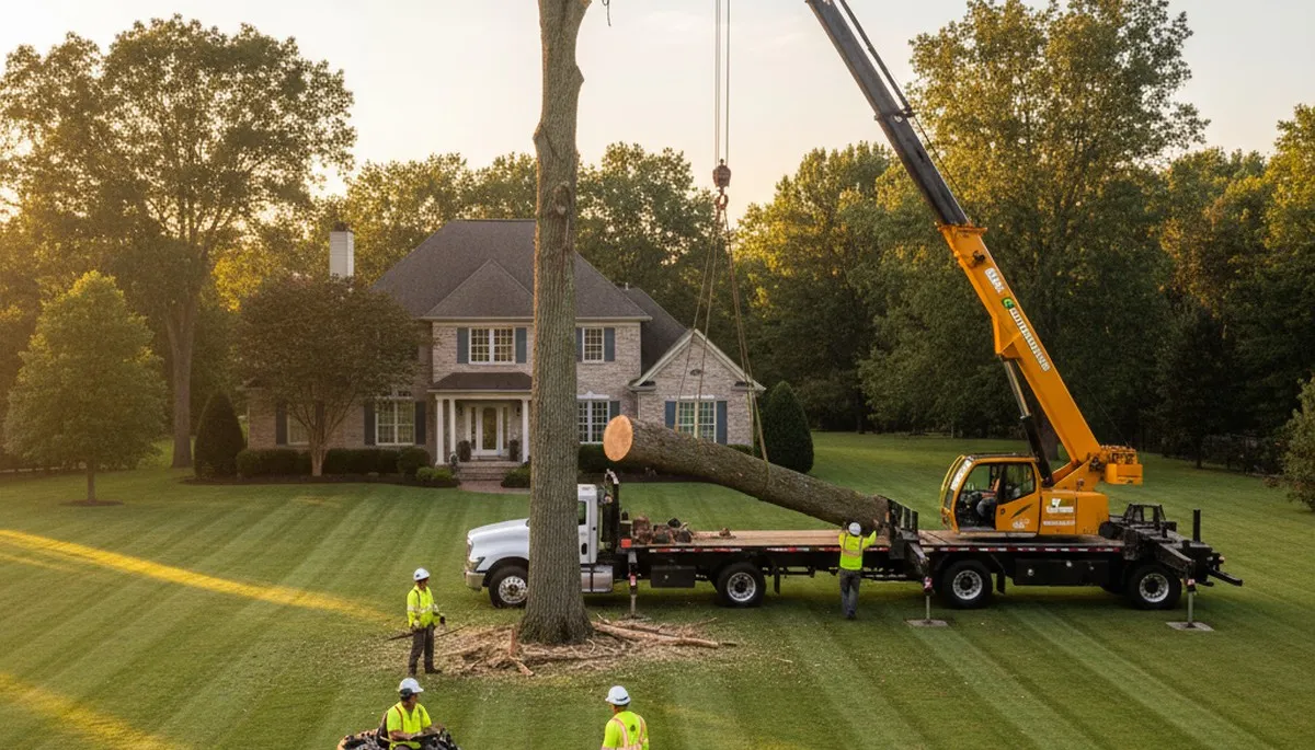 Professional lawn and tree removal service in Burlington, NC by Chop Chop Tree experts
