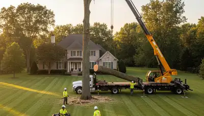 Professional lawn and tree removal service in Burlington, NC by Chop Chop Tree experts