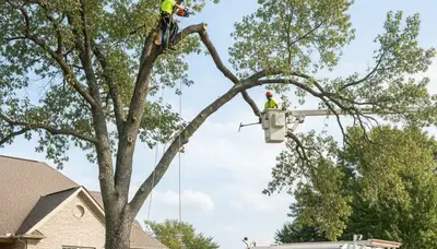 Professional tree removal service in Burlington NC by certified arborists at TreeTrimmingBurlingtonNC