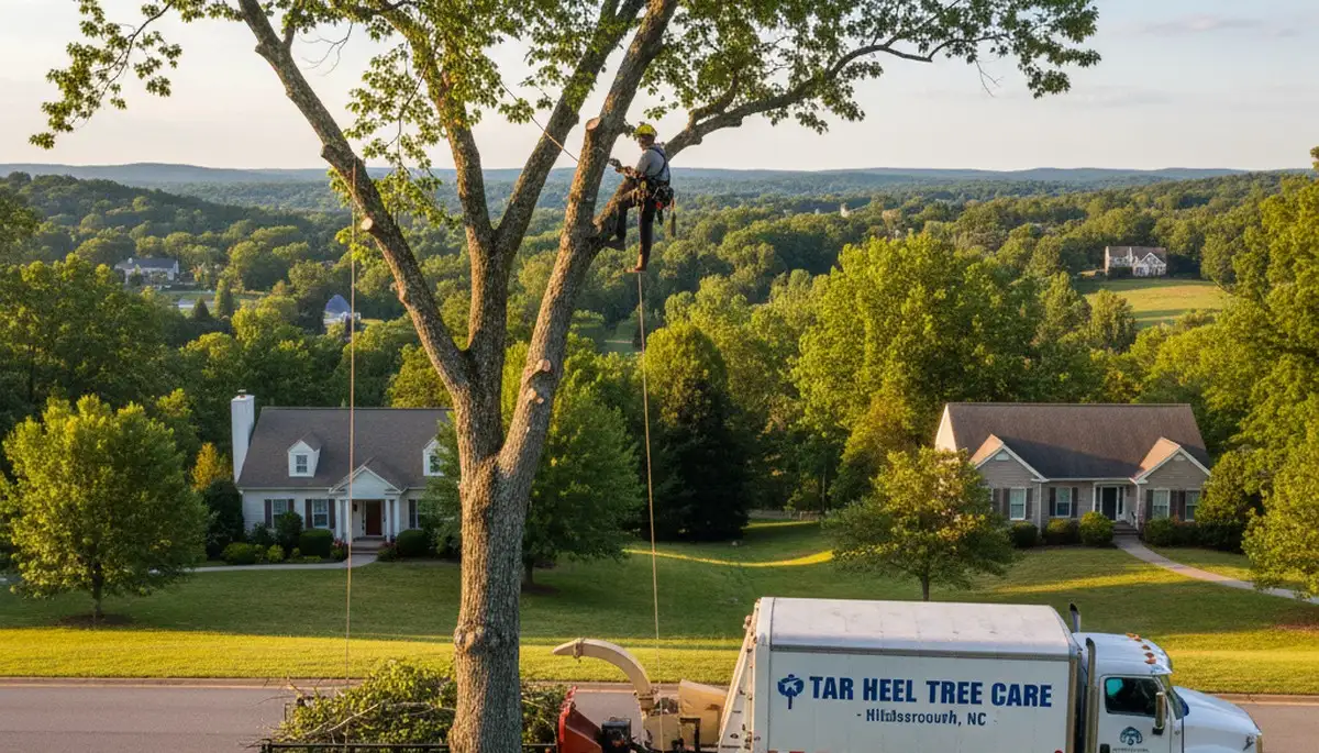 Professional tree removal service in Burlington, NC with certified arborists and modern equipment
